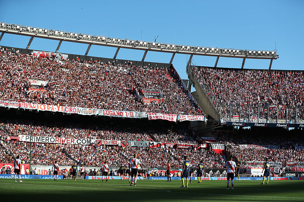El Monumental, casa de River Plate, en un superclásico